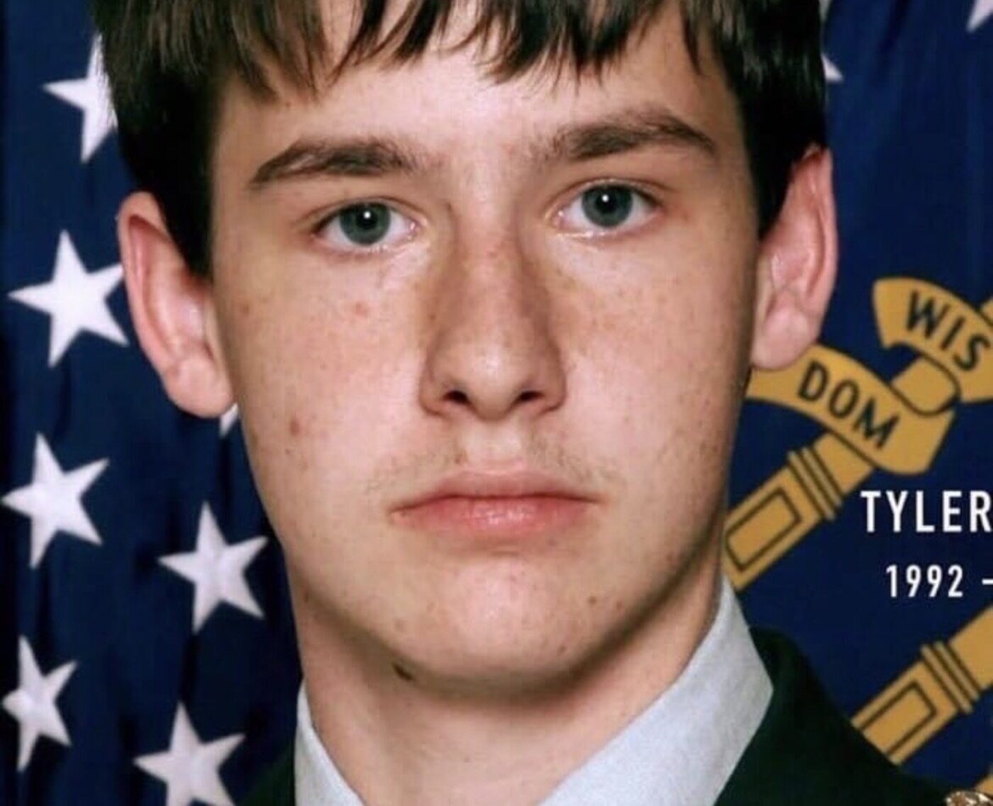 Tyler Long in his JROTC dress uniform