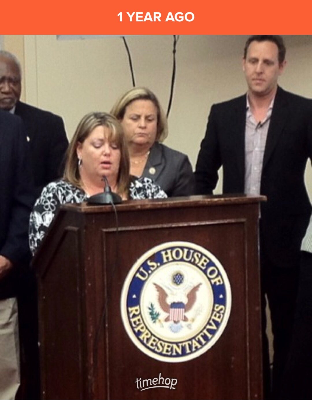 Tina speaking at a U.S. House of Representatives press conference