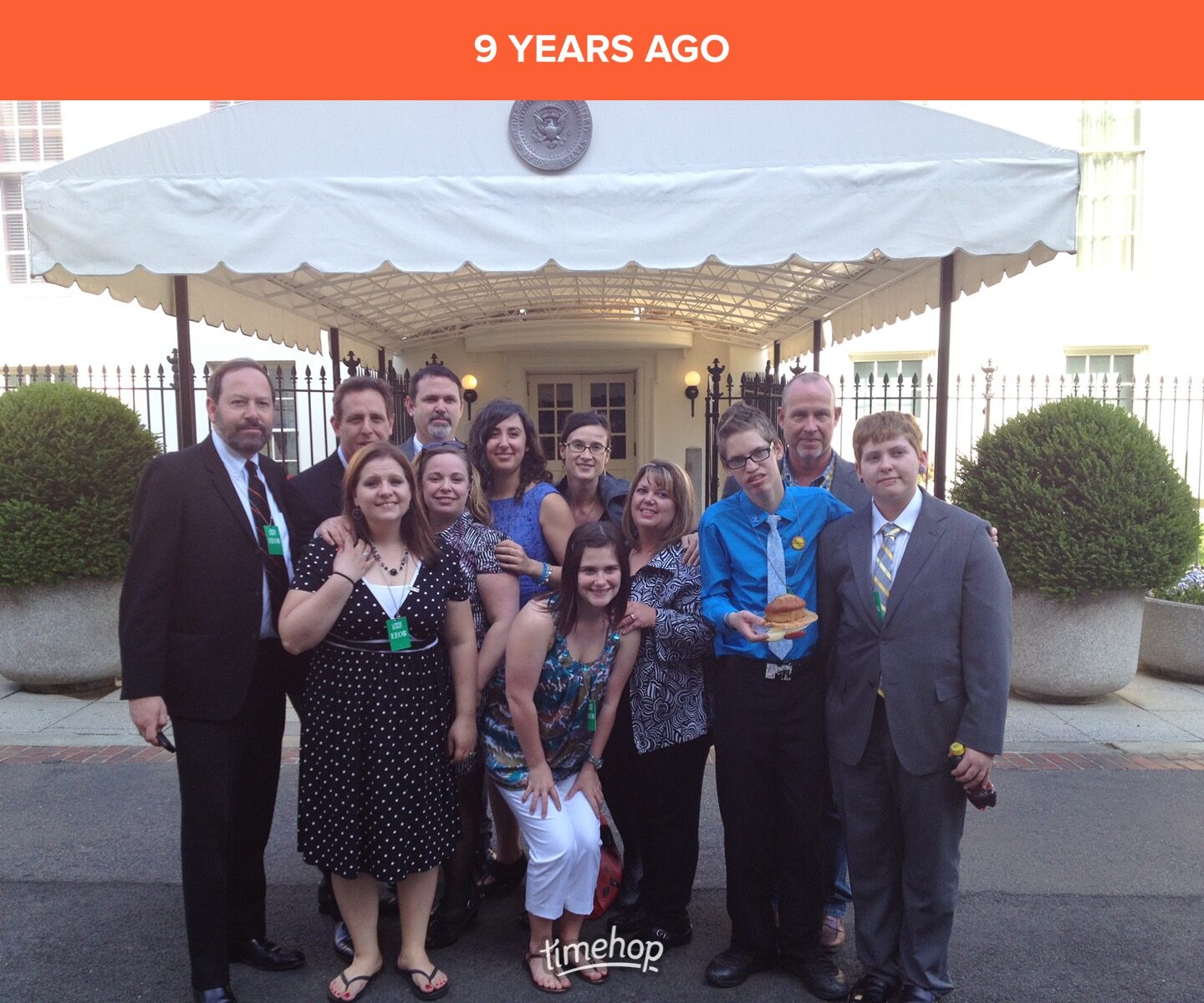 Advocacy delegation outside the White House